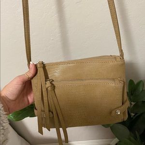 Tan crossbody bag